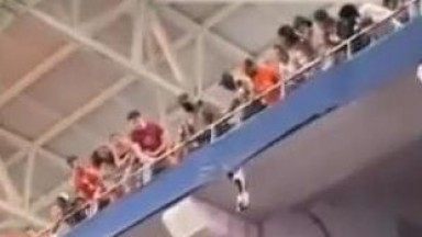 Miami Dolphins Fans Save A Falling Cat At Hard Rock Stadium