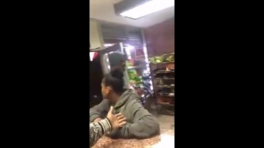 Arab Store Clerk clowning Black girls